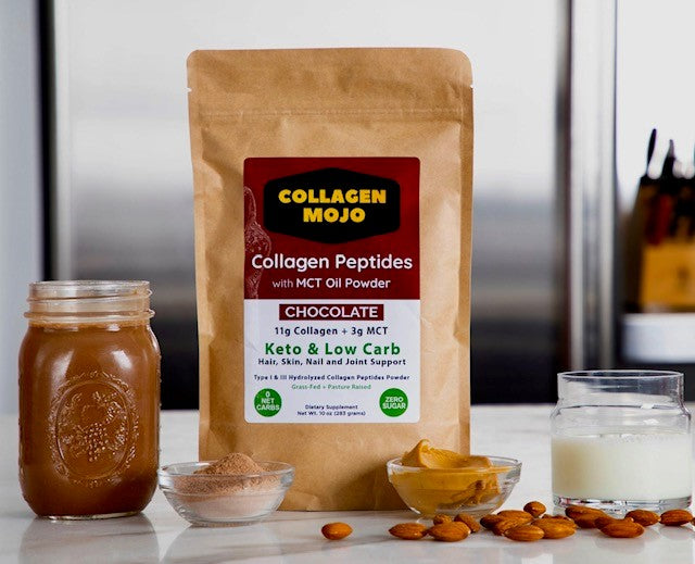 chocolate collagen powder mct oil powder